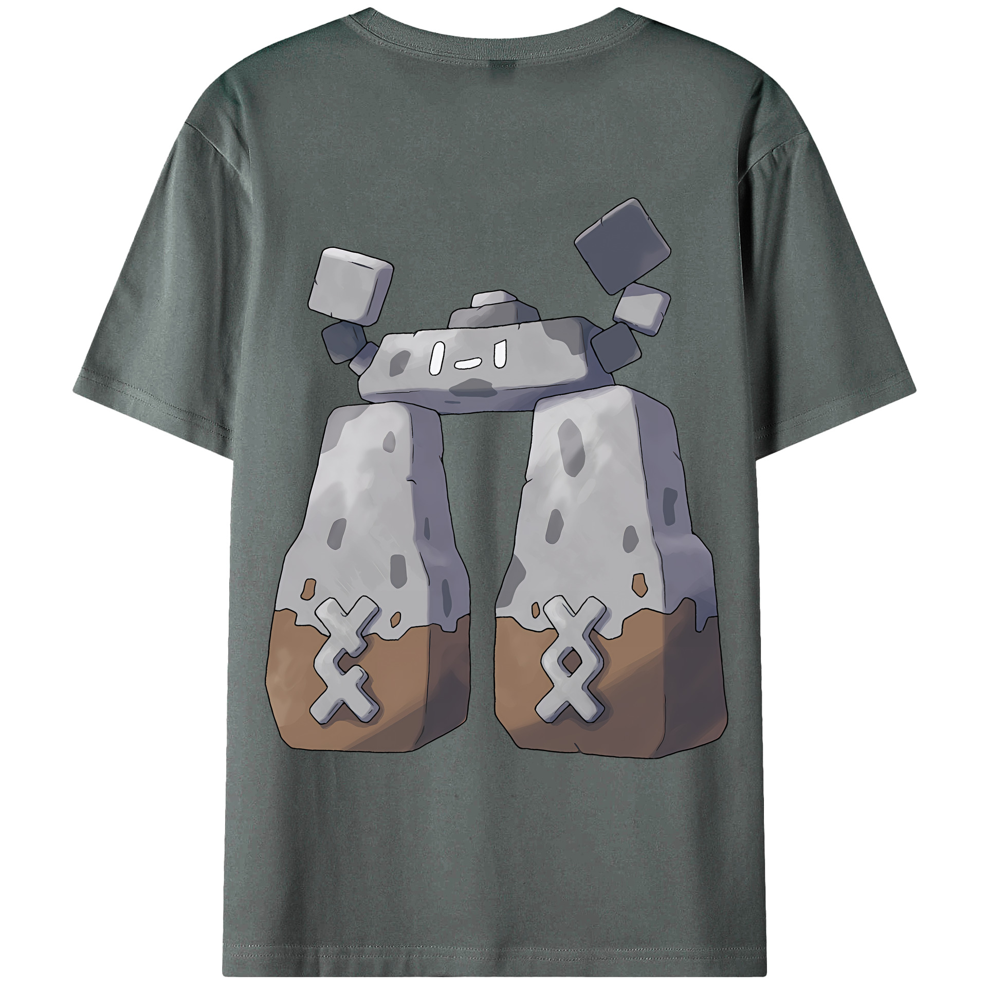 （画像用） ポケットモンスター Pokémon 綿100％ メンズ半袖Tシャツ（バックプリント） 通気性